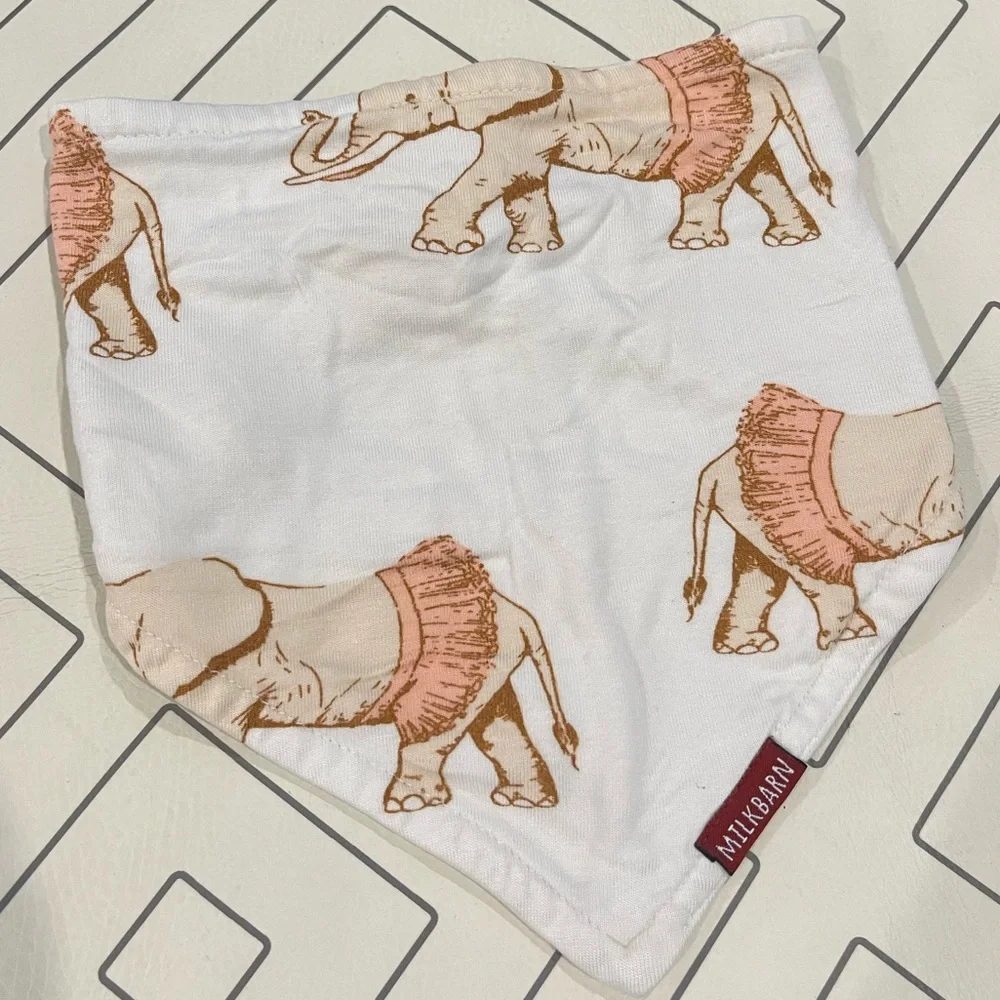 Milkbarn Elephant in Tutu Bandana Bib